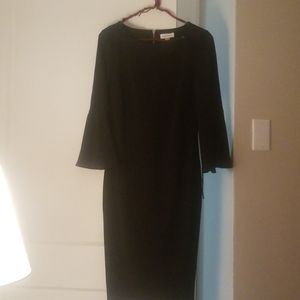 Calvin Klein Black bell sleeve dress